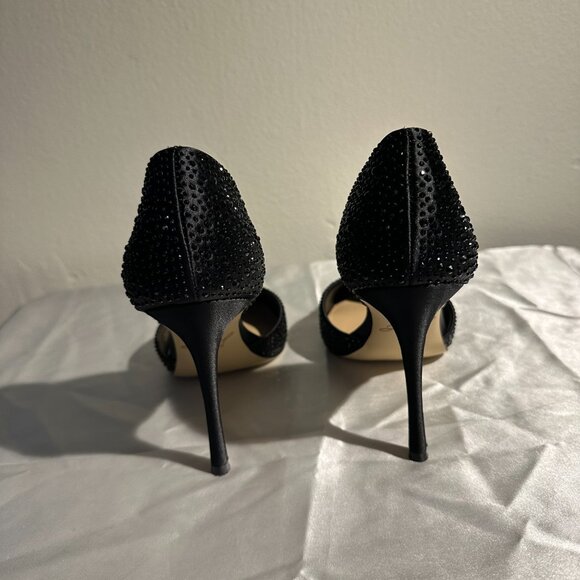 Jewel by Badgley Mischka Black Crystal Heels – Size 7.5 - Picture 4 of 8